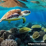 Home 19 코모로 국제 환경 협약 참여 - **Vibrant Marine Sanctuary of Comoros**
"An extremely detailed, photorealistic image capturing a...